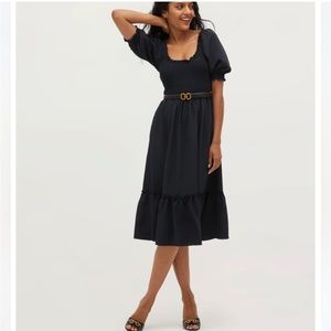 NWT Hill House The Louisa Nap Dress in
Black Crepe XS